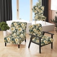 thumbnail image 1 of Designart "Peony Paradise" Green Botinical Upholstered Accent Chair - Cottage Arm Chair For Bedroom, 1 of 5