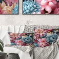 thumbnail image 1 of Designart "Peony Pastel Paradise" Floral Printed Throw Pillow, 1 of 5