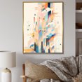 thumbnail image 1 of Designart "Peony Patterns In Contemporary Abstraction" Peony Floater Framed Wall Art Living Room, 1 of 5