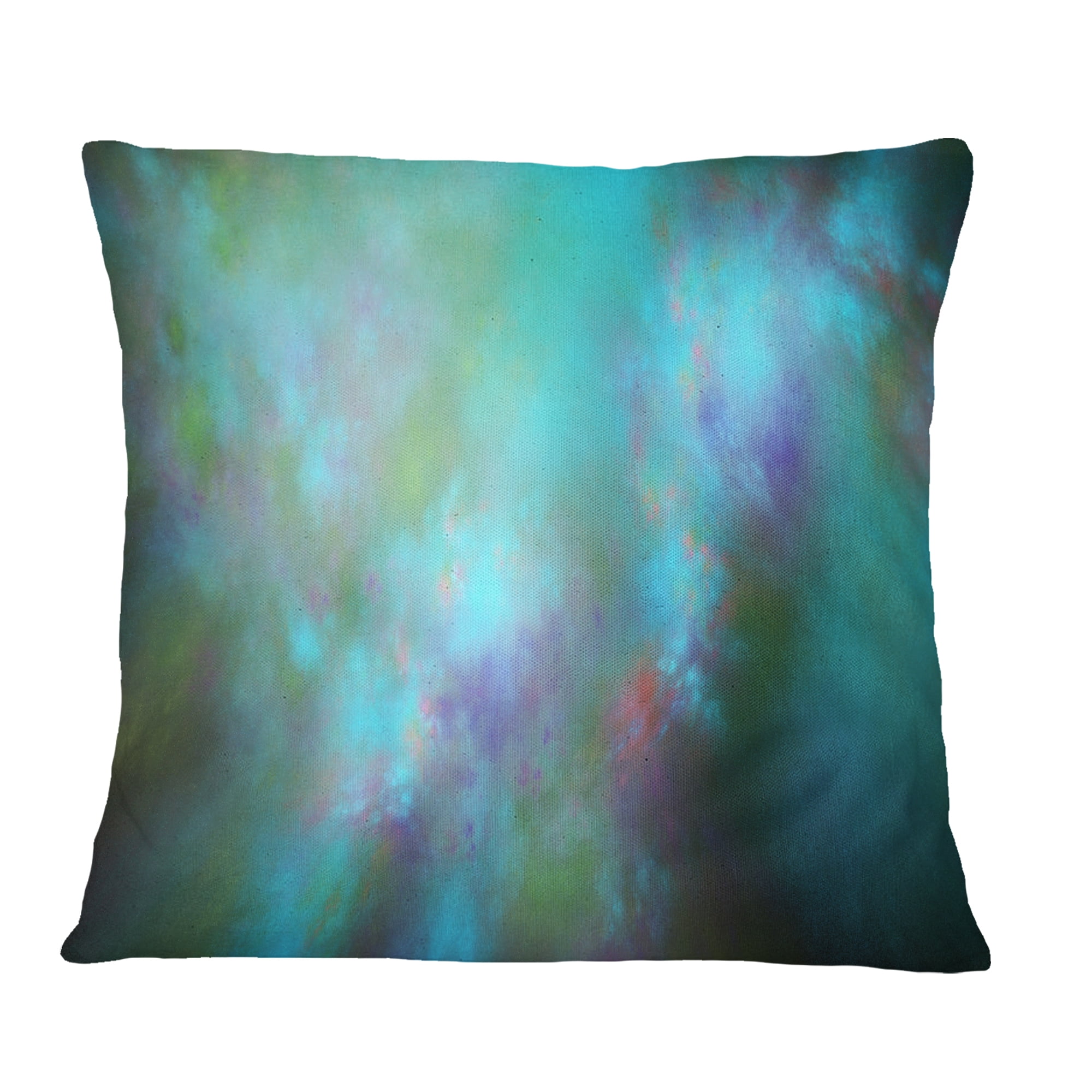Designart Perfect Blue Starry Sky - Abstract Throw Pillow - 18x18