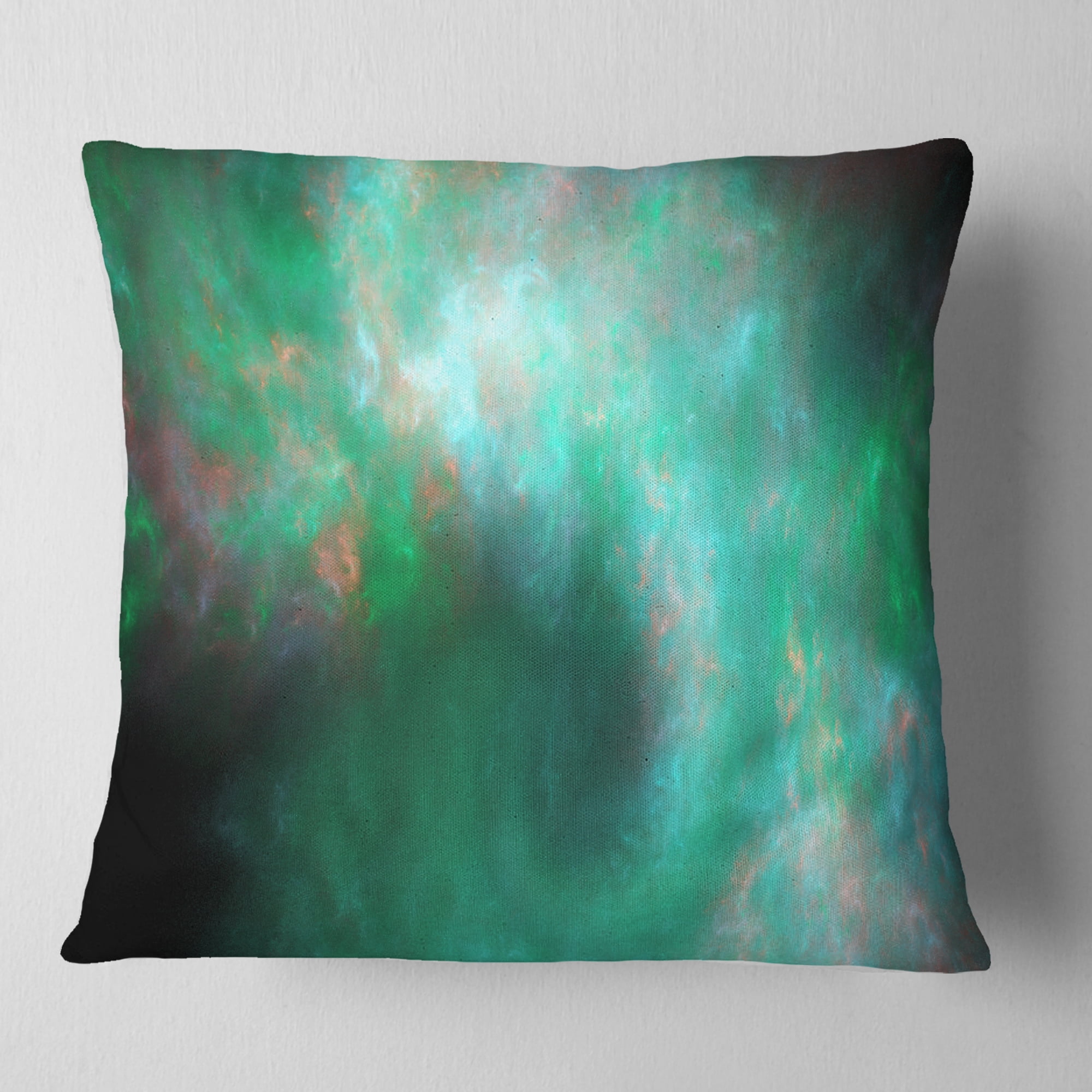 Designart Perfect Clear Blue Starry Sky - Abstract Throw Pillow - 16x16
