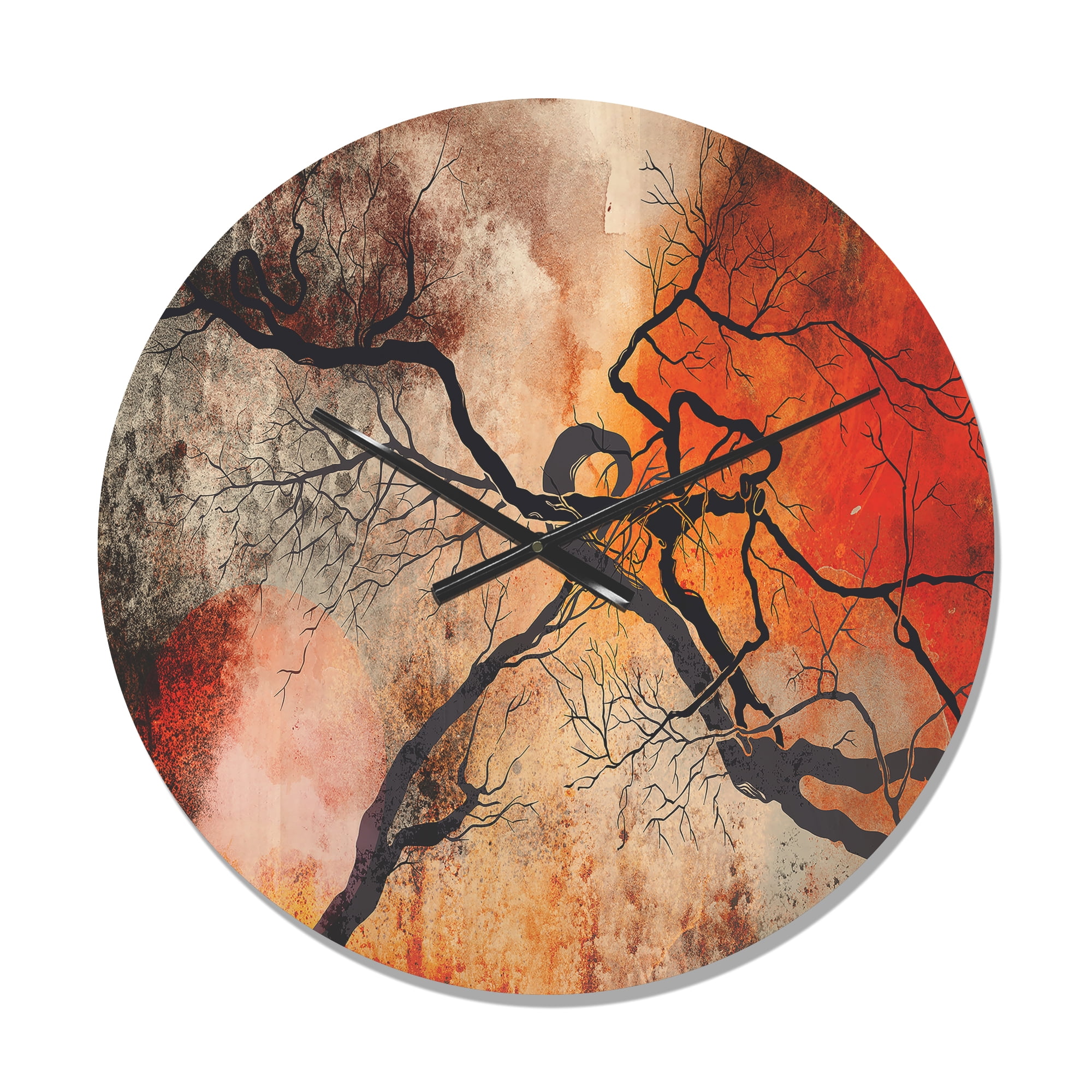 Designart 'Perfume Bottle' Modern Wood Wall Clock