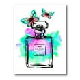 thumbnail image 1 of Designart ' Perfume Chanel Five With Butterflies ' Modern Canvas Wall Art Print, 1 of 4