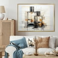 thumbnail image 1 of Designart "Perfume Geometric composition" Modern Floater Framed Canvas Wall Art, 1 of 7