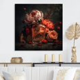thumbnail image 1 of Designart "Perfume Scented Elegance Orange I" Fashion Perfume Metal Wall Decor, 1 of 5