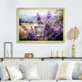 Designart "Perfumes Inspired by Lavender Fields II" Fashion Framed Wall