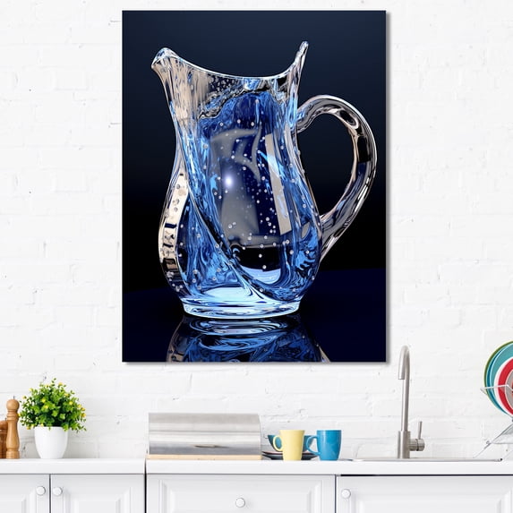 Designart "Perspectives Through The Water Pitcher III" Drinkware Wall Decor