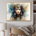 thumbnail image 1 of Designart "Pharaoh's Beauty Gold and Blue Egyptian Woman V" Landscapes Framed Wall Art - Traditional Gold Egypt Bedroom Framed Canvas Wall Art, 1 of 6