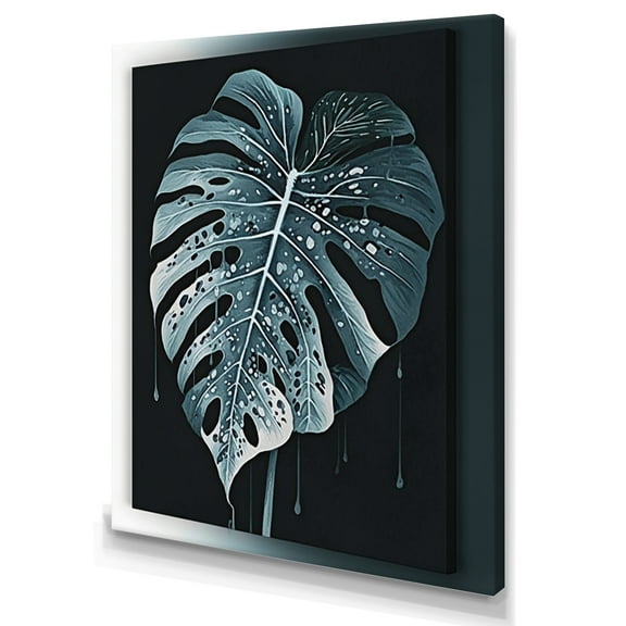 Designart Philodendron Leaf II Canvas Wall Art