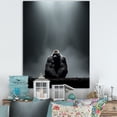 thumbnail image 1 of Designart "Photography: Solitude Of A Gorilla" Gorilla Wall Decor, 1 of 7