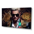 thumbnail image 1 of Designart Photorealistic Of Man Gabling I Canvas Wall Art, 1 of 5
