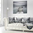 thumbnail image 1 of Designart Pier and Boats at Seashore - Bridge Throw Pillow - 18x18, 1 of 1