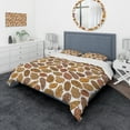 thumbnail image 1 of Designart 'Pine Cones Pattern' Modern & Contemporary Duvet Cover Set, 1 of 4