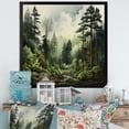 thumbnail image 1 of Designart "Pine Forest Tree" Landscapes Floater Framed Canvas Art Print, 1 of 7