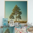 thumbnail image 1 of Designart "Pine'S Forest Perspective I" Tree Pine Floater Framed Wall Art Living Room, 1 of 5