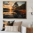 thumbnail image 1 of Designart "Pine Tree Charm" Tree Pine Floater Framed Wall Art Living Room, 1 of 7