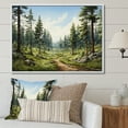 thumbnail image 1 of Designart "Pine Tree Pines II" Tree Pine Floater Framed Canvas Wall Art, 1 of 7