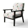 thumbnail image 1 of Designart "Pineappple On Tropical Leaves" Upholstered Mid-Century Accent Chair - Arm Chair, 1 of 5