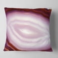 thumbnail image 1 of Designart Pink Agate Geode Geological Crystals - Abstract Throw Pillow - 18x18, 1 of 4