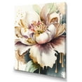 thumbnail image 1 of Designart Pink And Cream Watercolor Flower II Canvas Wall Art, 1 of 5