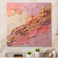 thumbnail image 1 of Designart "Pink And Gold Pottery In Minimalism" Abstract Spirals Canvas Prints, 1 of 7