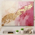 thumbnail image 1 of Designart "Pink And Gold Pottery In Minimalism I" Abstract Spirals Wall Art Prints, 1 of 7
