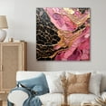 thumbnail image 1 of Designart "Pink And Gold Pottery In Minimalist Style" Abstract Spirals Wall Decor, 1 of 7