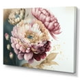 thumbnail image 1 of Designart Pink And Gold Zinnia Flowers I Canvas Wall Art, 1 of 5