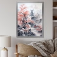 thumbnail image 1 of Designart "Pink Asian Landscape In Minimalism" Asian Art Picture Framed Wall Art Living Room, 1 of 5