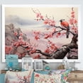 thumbnail image 1 of Designart "Pink and Blue Birds Perched on Cherry Blossom Tree I" Animals Framed Wall Art Decor - Modern Farmhouse Blue Bird Living Room Framed Canvas Art, 1 of 6