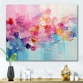 thumbnail image 1 of Designart "Pink Blue Pastel Collage" Abstract Collages Wall Art Living Room, 1 of 5