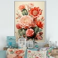 thumbnail image 1 of Designart "Pink Cactus Cluster Composition" Cactus Floater Framed Wall Art Living Room, 1 of 5
