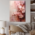 thumbnail image 1 of Designart "Pink Cherry Tree Blossoms in Summer I" Landscapes Canvas Wall Art - Traditional Pink Tree Cherry Blossom Hallway Wall Art Decor, 1 of 6