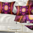 thumbnail image 1 of Designart Pink Cryptical Fractal Design - Abstract Throw Pillow - 12x20, 1 of 5