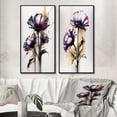 thumbnail image 1 of Designart "Pink Daisy on Abstract Fusion III" Daisy Framed Wall Art Set Of 2 - Pink Floral Gallery Wall Frame Set For Home Decor, 1 of 7