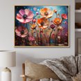 thumbnail image 1 of Designart "Pink Dandelion pasture Melody II" Floral Floater Framed Canvas Wall Art, 1 of 7