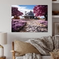 thumbnail image 1 of Designart "Pink Farmhouse Homestead euphony I" Landscapes Metal Wall Art Prints, 1 of 5