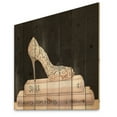 thumbnail image 1 of Designart 'Pink Fashion & Glam high heels I' Posh & Luxe Print on Natural Pine Wood, 1 of 3