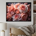 thumbnail image 1 of Designart "Pink Flowers Bouquet Delicate euphony I" Floral Floater Framed Wall Art Print, 1 of 7