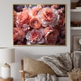 thumbnail image 1 of Designart "Pink Flowers Bouquet Delicate euphony I" Floral Floater Framed Wall Art Print, 1 of 7