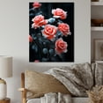 thumbnail image 1 of Designart "Pink Flowers Coral Charm" Floral Metal Wall Art, 1 of 5