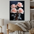 thumbnail image 1 of Designart "Pink Flowers Pastel gracefulness II" Floral Metal Art Print, 1 of 5