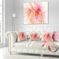 thumbnail image 1 of Designart Pink Fractal Abstract Illustration - Abstract Throw Pillow - 16x16, 1 of 1