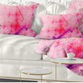 thumbnail image 1 of Designart Pink Fractal Electric Lightning - Abstract Throw Pillow - 12x20, 1 of 5