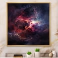 thumbnail image 1 of Designart "Pink Galaxy Odyssey III" Fantasy Framed Wall Art - Modern Pink Galaxies Entryway Framed Wall Art, 1 of 6