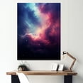 thumbnail image 1 of Designart "Pink Galaxy Universe in Space I" Space Canvas Print, 1 of 5