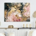 thumbnail image 1 of Designart "Pink Geode Exploration II" Abstract Marble Metal Wall Decor, 1 of 5