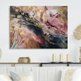 thumbnail image 1 of Designart "Pink Geode Exploration V" Abstract Marble Metal Art Print, 1 of 5