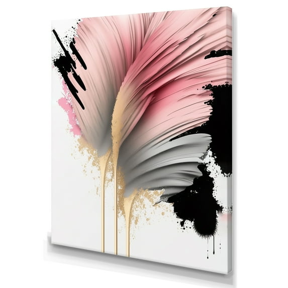 Designart Pink Gerbera Hyperrealistic Flowers IV Canvas Wall Art