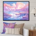 thumbnail image 1 of Designart "Pink Geyser Dream In Kawaii Landscape II" Geyser Floater Framed Canvas Art Print, 1 of 5